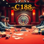 Experience C168 thrill at the poker table, featuring vibrant poker chips and intense gameplay.