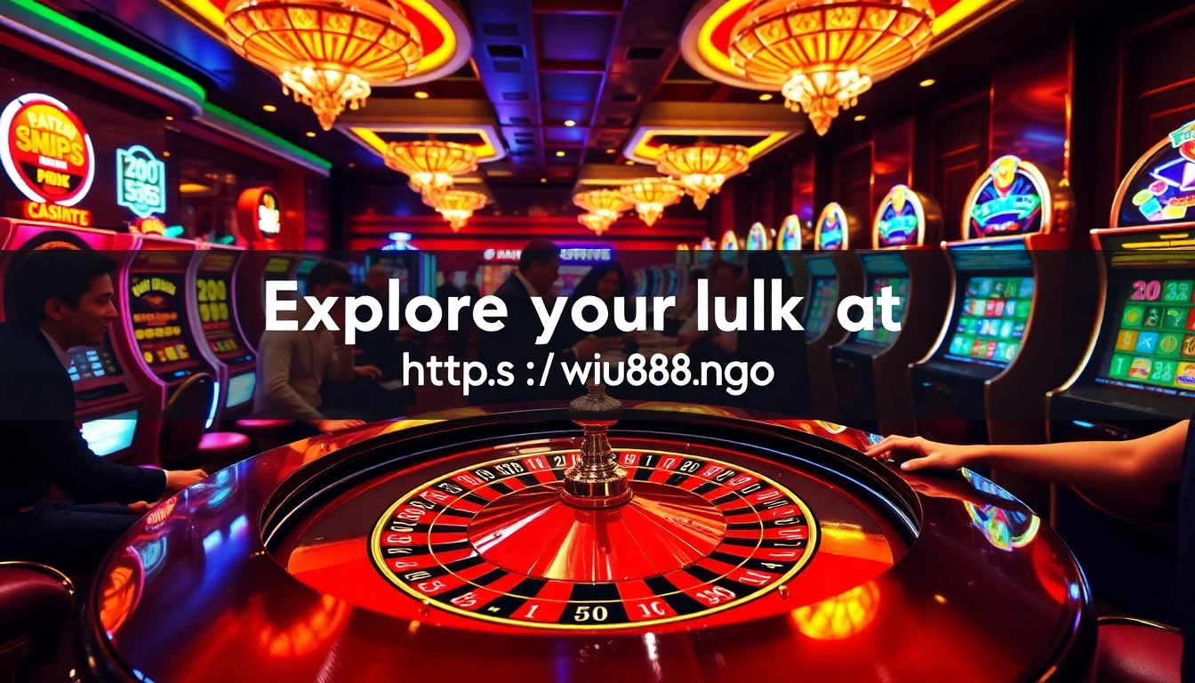 Experience thrilling gameplay at https://uu88.ngo/, featuring vibrant roulette tables and engaging slot machines.