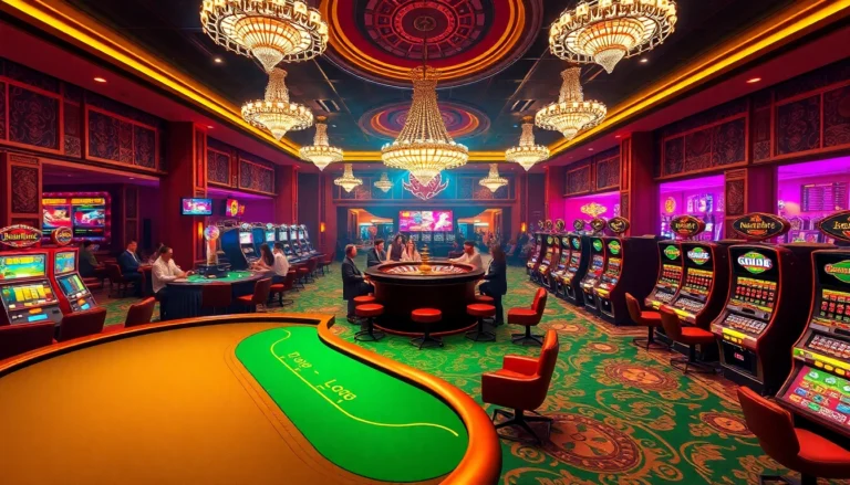 Experience the excitement at https://lc88.us/ with players enjoying poker at a vibrant casino table.