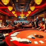 Experience the vibrant atmosphere of a casino at https://go8.chat/, with players enjoying epic gambling moments.