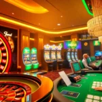 Hi88 interactive online casino environment showcasing vibrant gaming options like slots and live dealers.